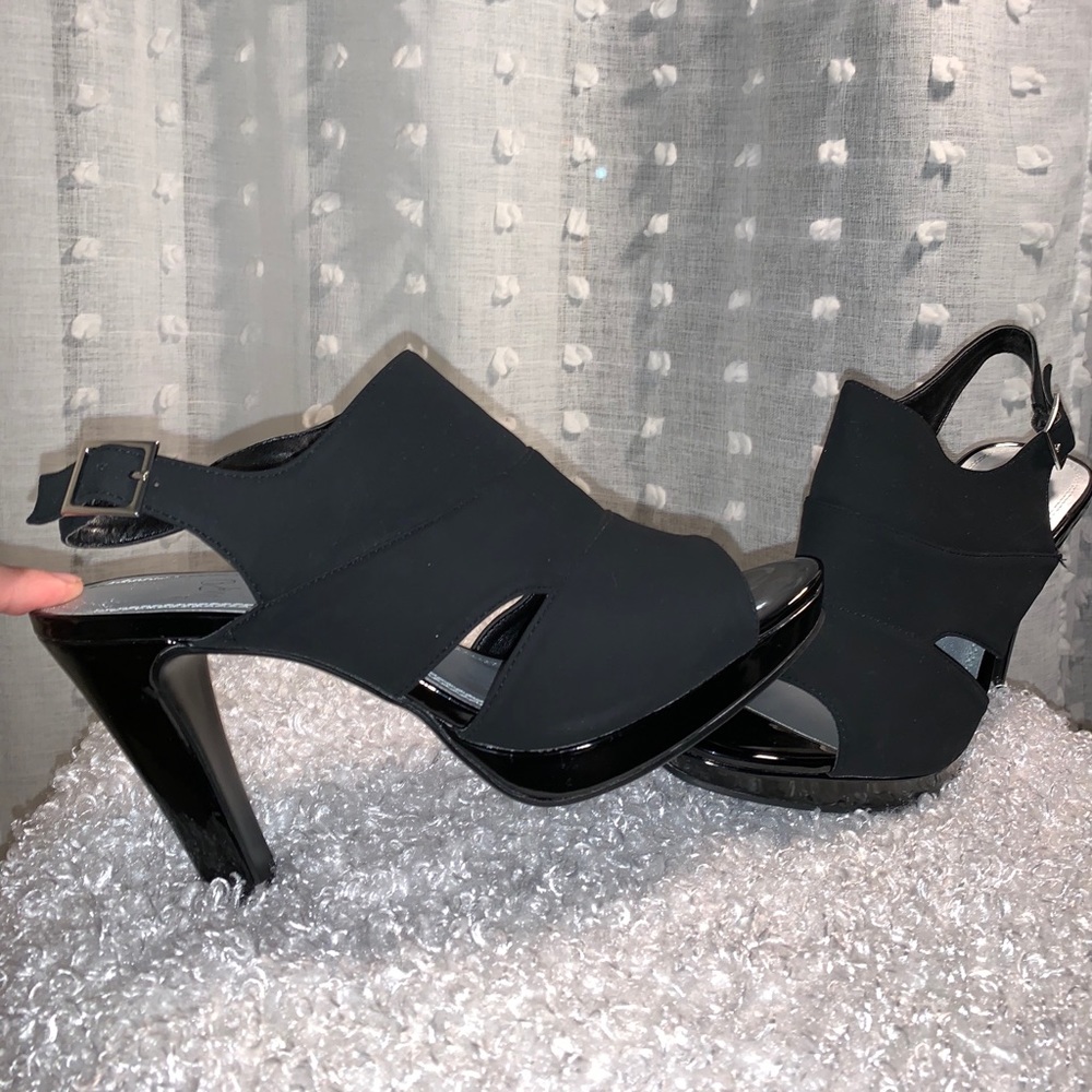 Brand New Black Heeled Sandals!